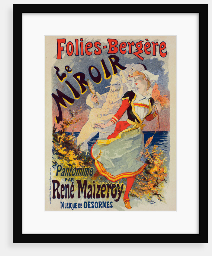 Poster for les Folies-Bergère Le Miroir by Jules Chéret