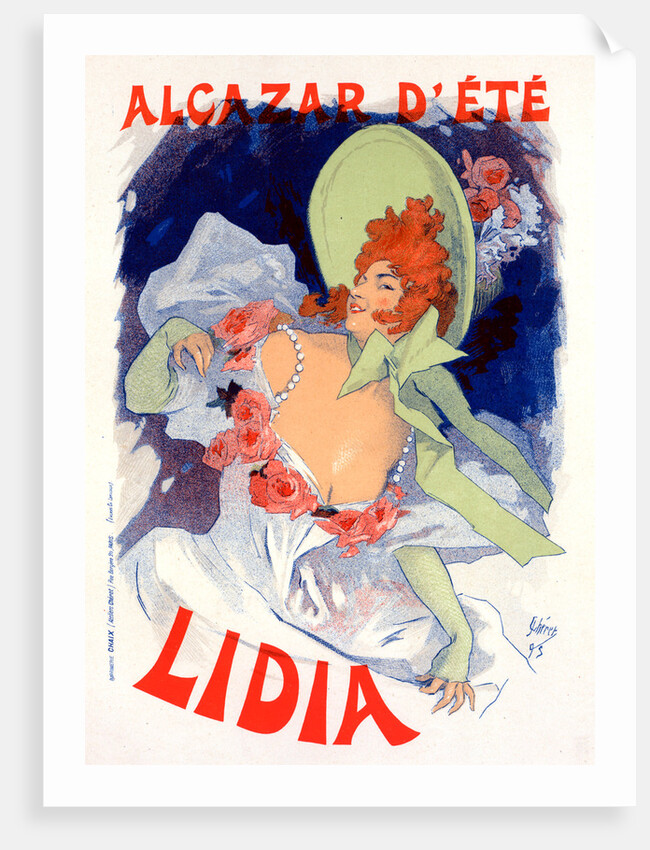 Poster for l'Alcazar d'Été, Lidia by Jules Chéret