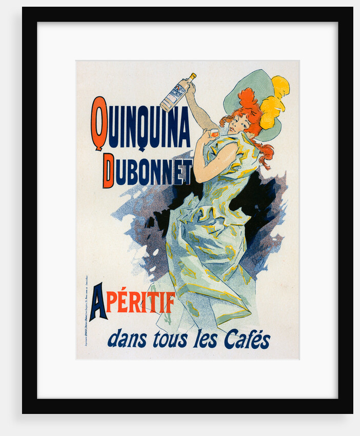 Poster for Quinquina Dubonnet, a sweet, aromatised wine–based aperitif by Jules Chéret
