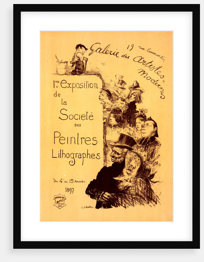 Poster for Galerie des Artistes modernes. The Society of Lithography Painters Exhibition, 1897 by Charles Lucien Léandre