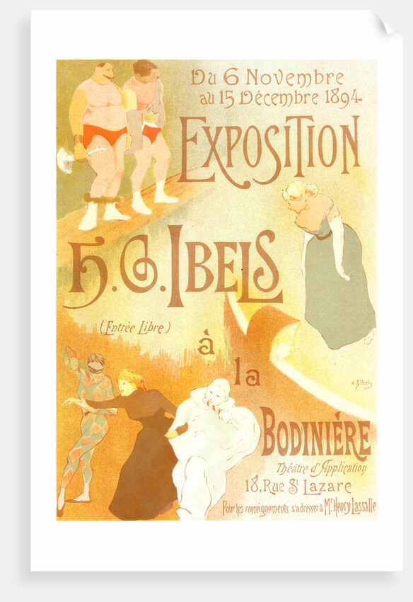Poster for l' Exposition de H. G. Ibels, à la Bodinière by Henry Gabriel Ibels