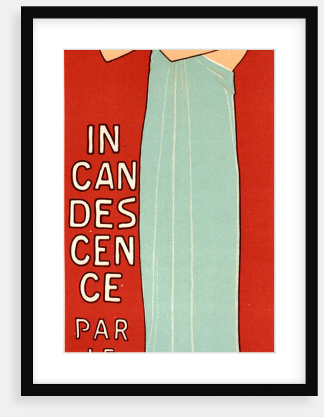 Poster for la Société française d' Incandescence par le Gaz,Système Auer. French Society for Incandescent Gas by Maurice Joseph Réalier-Dumas