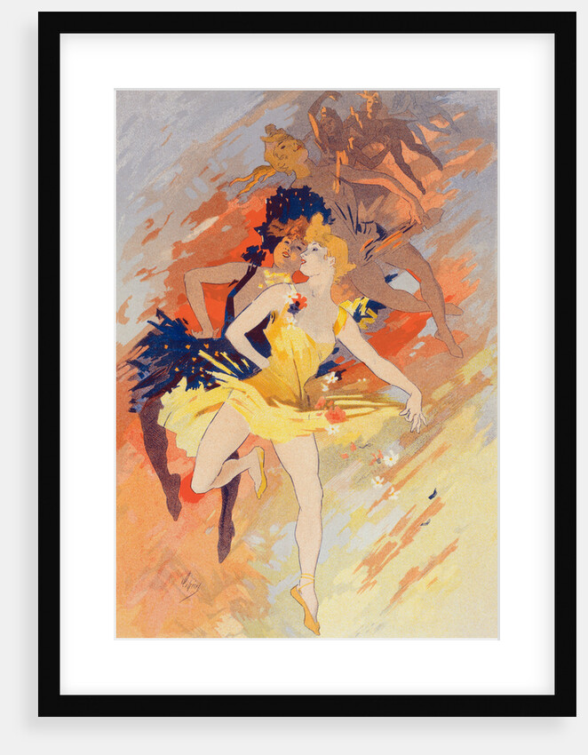 Poster La Danse, the dance by Jules Chéret