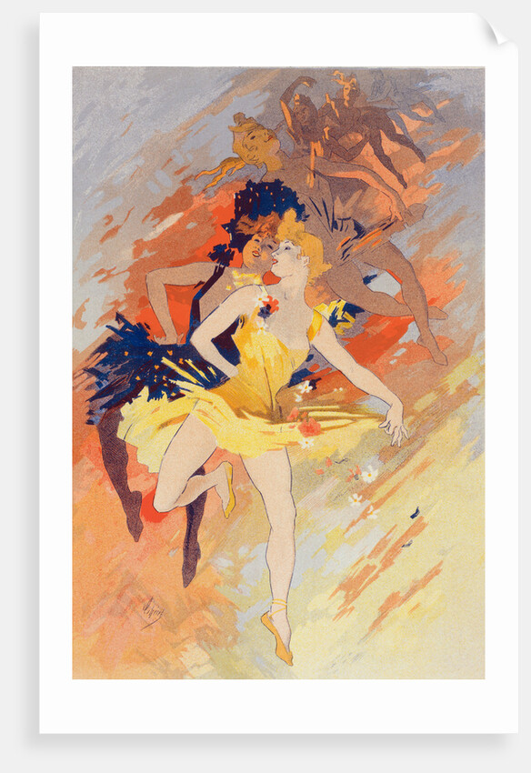 Poster La Danse, the dance by Jules Chéret