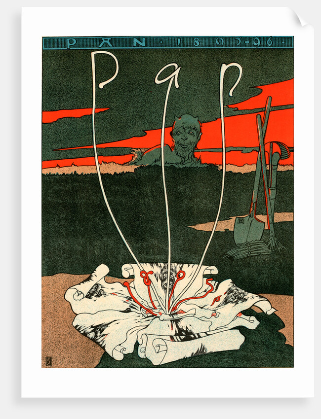 German poster for the magazine Pan. German artistic review, 1895 by Joseph Sattler