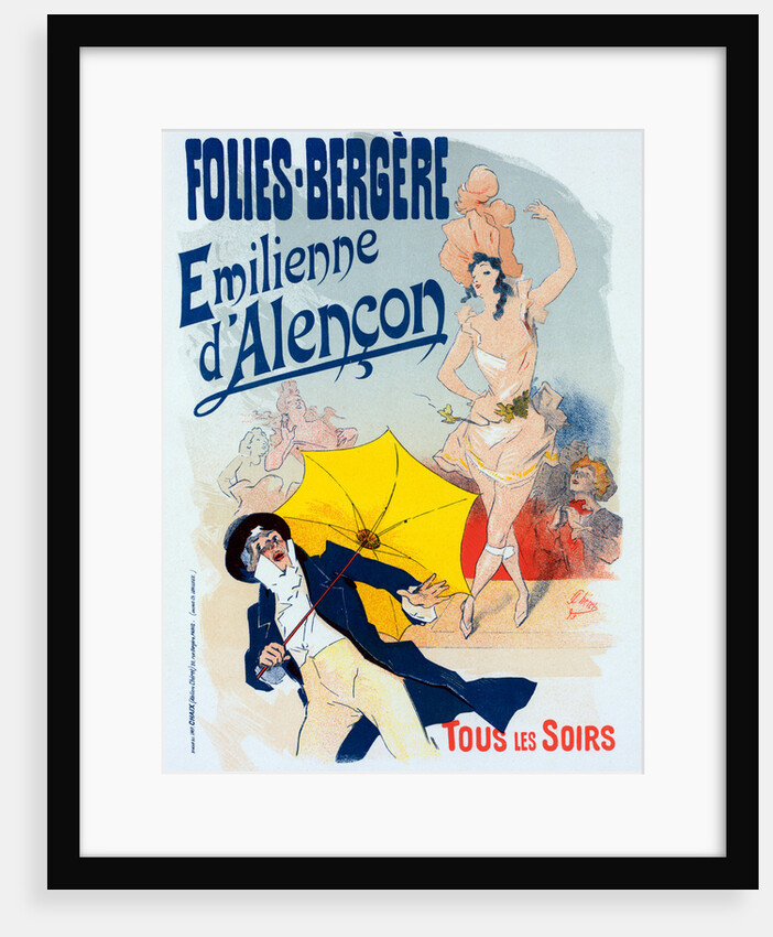 Poster for les Folies-Bergère, Émilienne d'Alençon by Jules Chéret