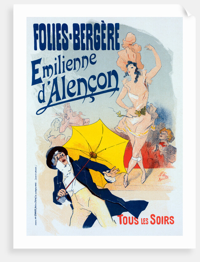 Poster for les Folies-Bergère, Émilienne d'Alençon by Jules Chéret