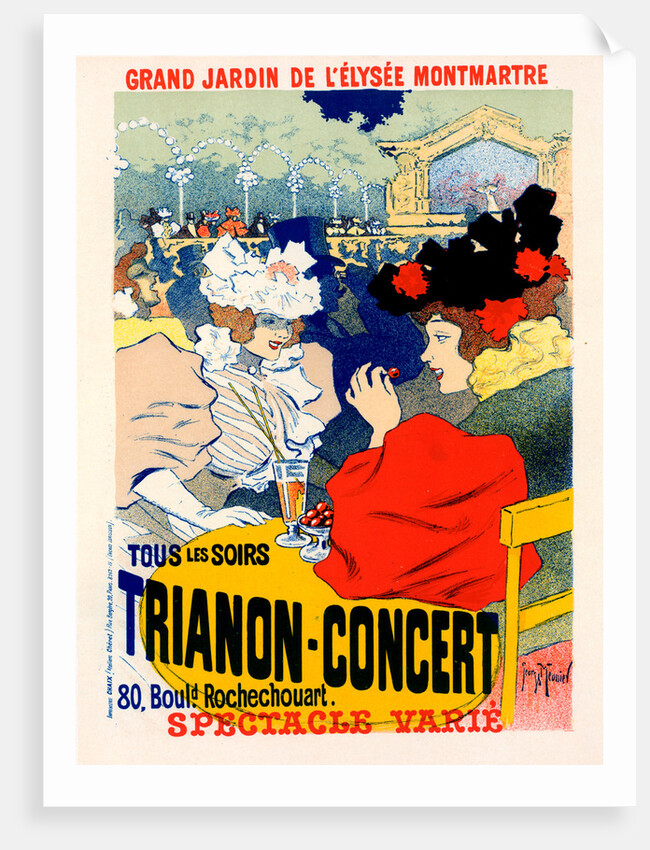 Poster for Trianon-Concert by Georges Meunier
