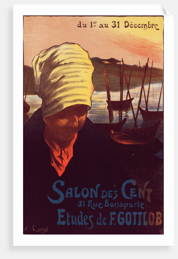 Poster for le Salon des Cent by Fernand-Louis Gottlob