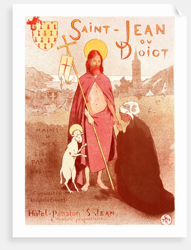 Poster for le Pardon de Saint-Jean-du-Doigt by Adolphe Étienne Auguste Moreau-Nélaton