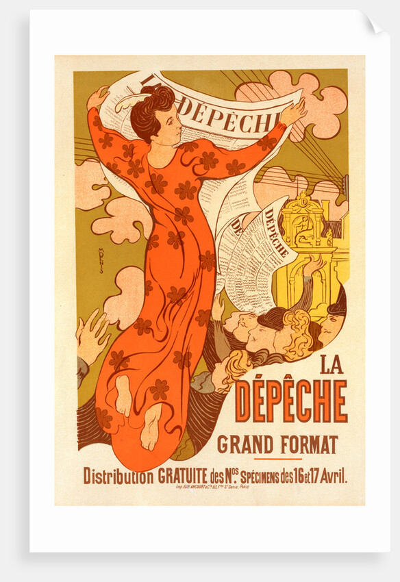 Poster for la Dépêche de Toulouse by Maurice Denis