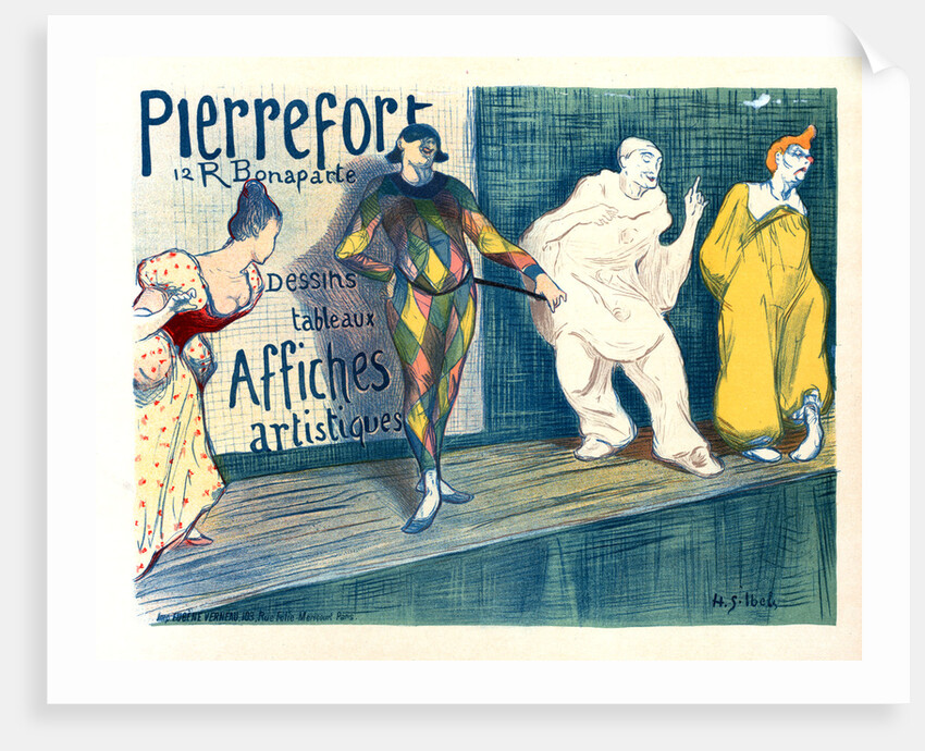Poster for Posters artistiques Pierrefort by Henry Gabriel Ibels