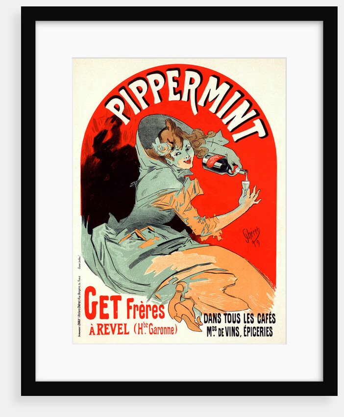 Belgium poster for Pippermint by Jules Chéret
