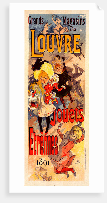 Poster for Magasins du Louvre by Jules Chéret