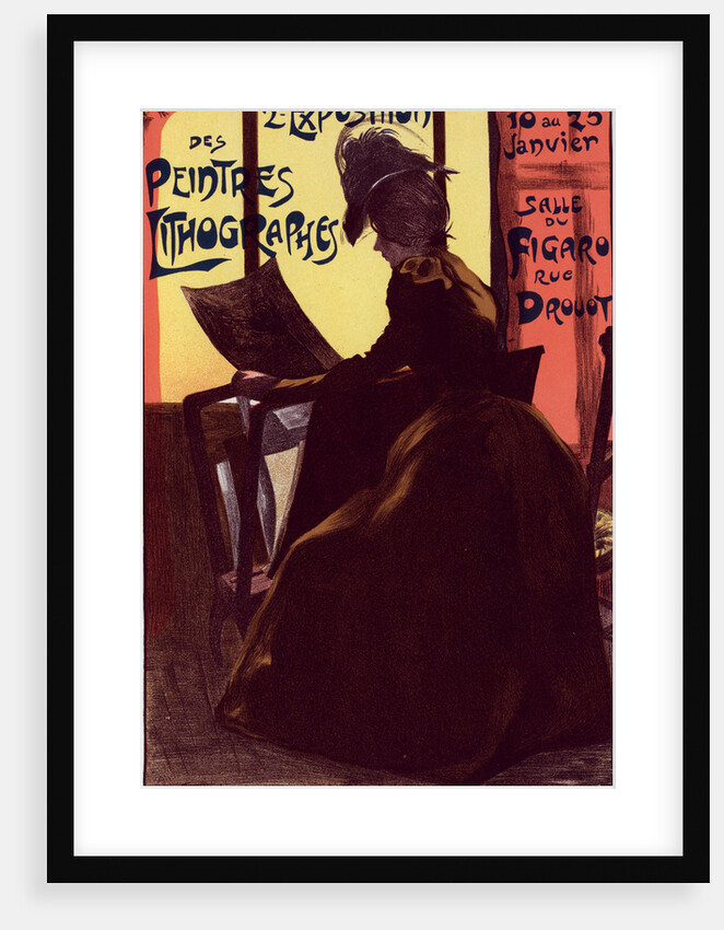 Poster for la 2e Exposition des Peintres-Lithographes. Second exhibition of Lithography Painters, Salle du Figaro, rue Drouot Paris, 1899 by Fernand-Louis Gottlob