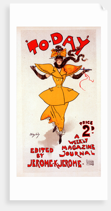 English Poster for le journal To Day by Dudley Hardy