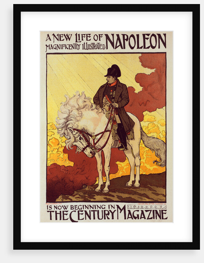 Poster for The Century Magazine, a new life of Napoleon by Eugène Grasset