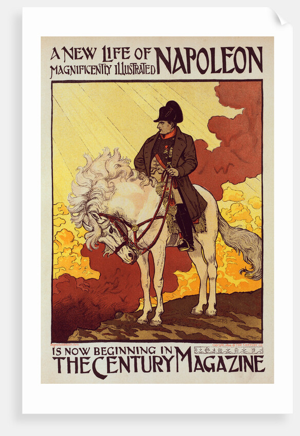 Poster for The Century Magazine, a new life of Napoleon by Eugène Grasset