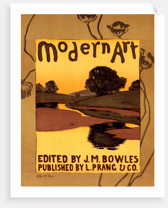 Poster for lModern Art, published in Boston by Arthur W. Dow