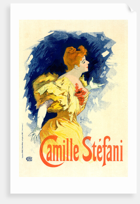 Poster for Mlle Camille Stéfani by Jules Chéret