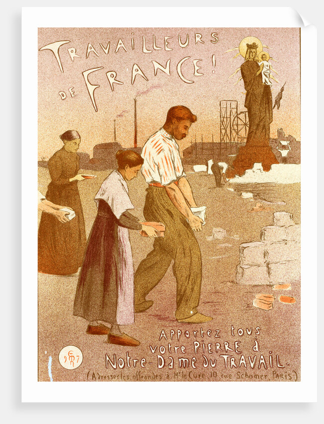 Poster for: Notre-Dame du Travail by Adolphe Étienne Auguste Moreau-Nélaton