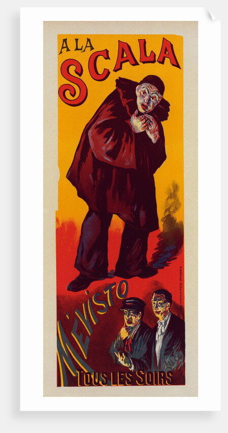 Poster for les représentations de Mévisto à la Scala by Maximilien Luce