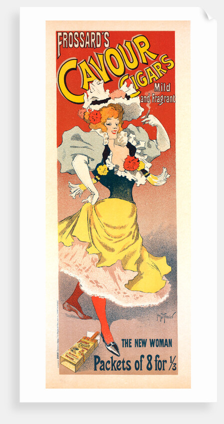 Poster for a cigar factory, Frossard's Cavour Cigars by Georges Meunier