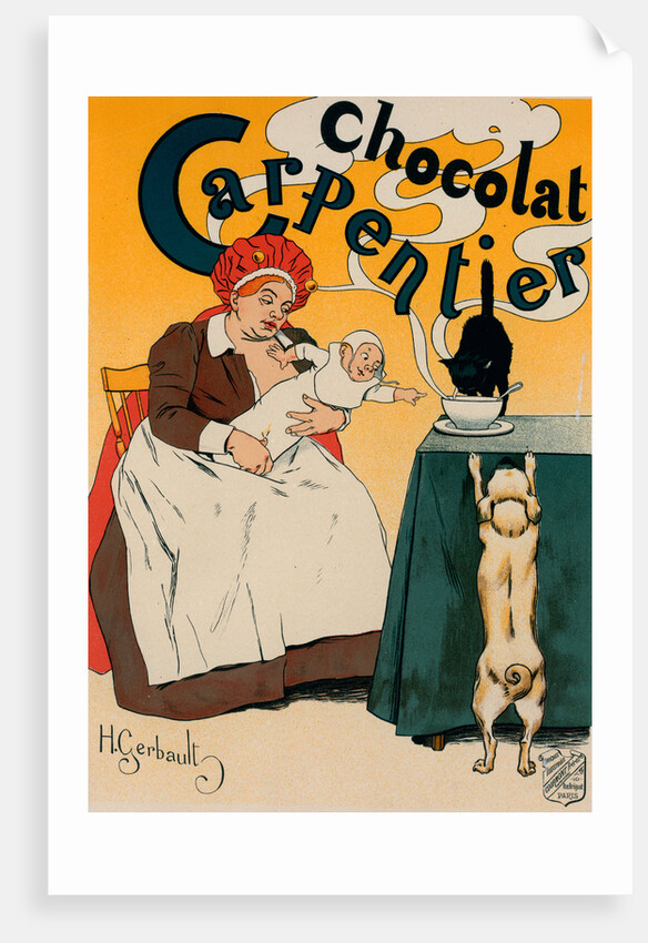 Poster for le Chocolat Carpentier by Henry Gerbault