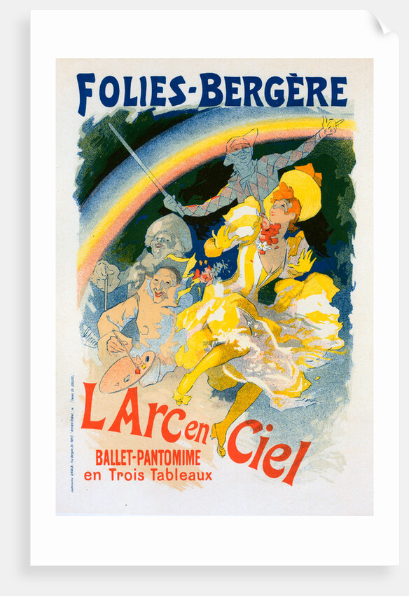 Poster for l'Arc-en-Ciel, ballet pantomime représenté aux Folies-Bergère by Jules Chéret