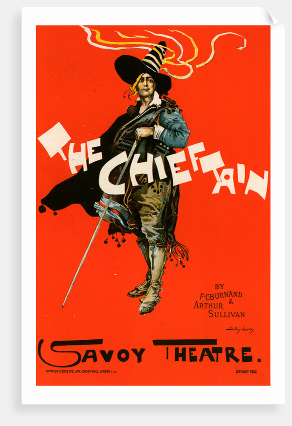 English Poster for Savoy Theatre, The Chieftain by Dudley Hardy