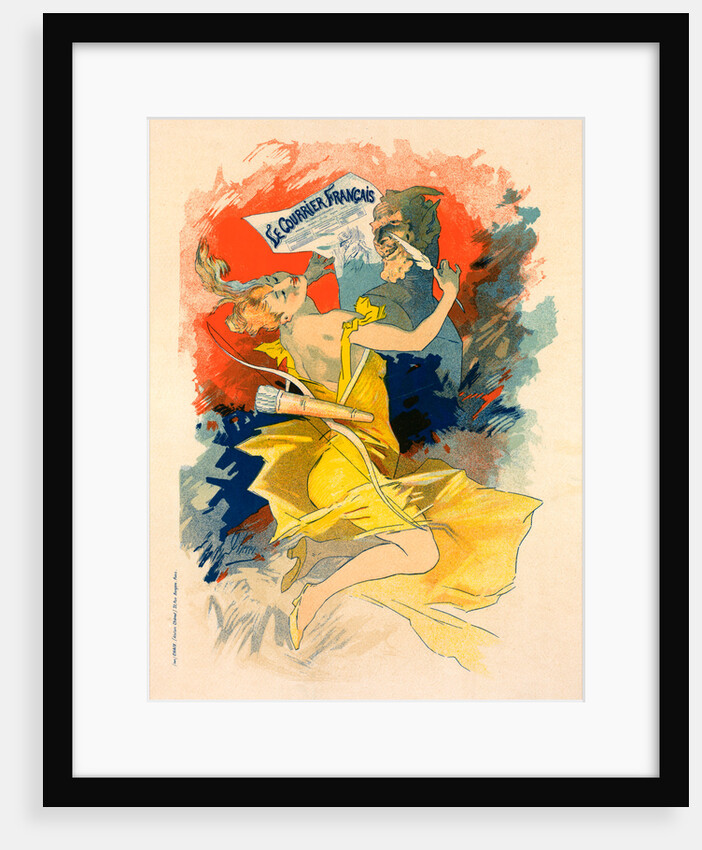 Poster for le journal le Courrier Français by Jules Chéret