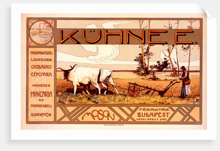 Poster for la Maison Kühnee by Árpád Basch