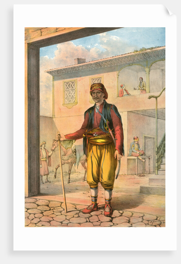 Turkish cavass, An armed and uniformed attendant attached to the suite of a person of distinction in Turkey by Henry J. Van Lennep