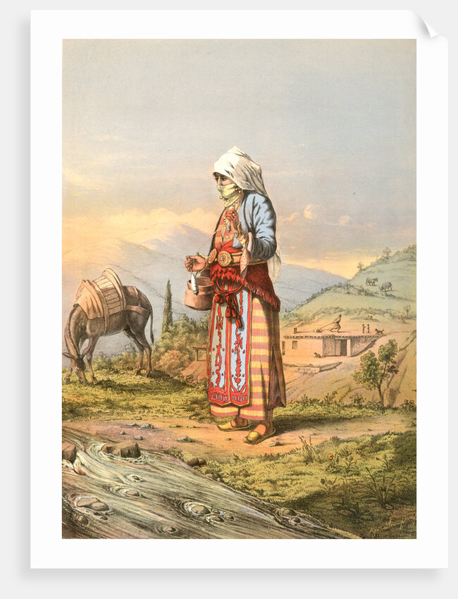 Armenian peasant woman, Travels through Turkey 1862 by Henry J. Van Lennep