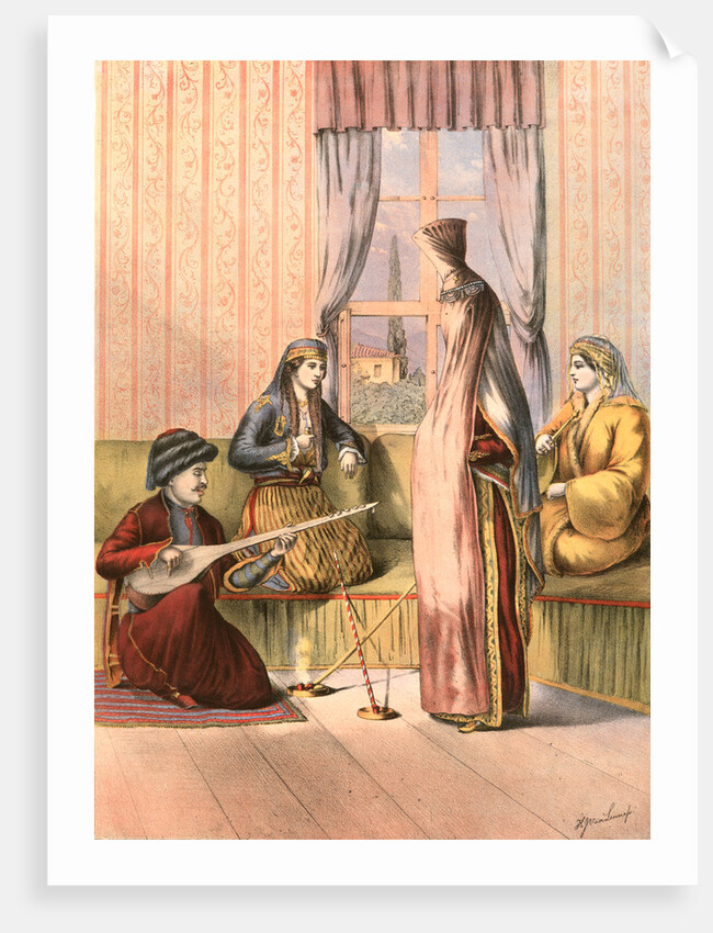 Armenian bride, Travels through Turkey 1862 by Henry J. Van Lennep