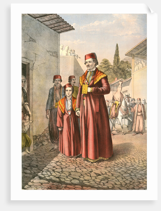 Armenian marriage procession, Travels through Turkey 1862 by Henry J. Van Lennep