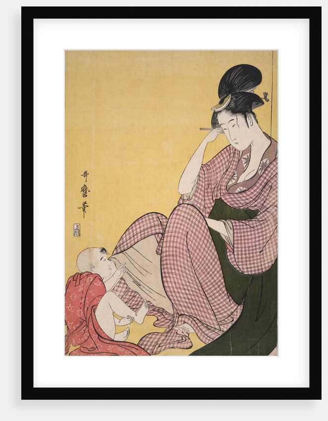 Yubi-sashi, Child pointing by Utamaro Kitagawa