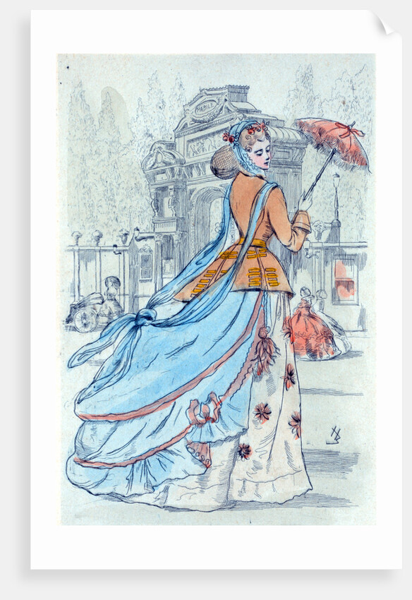 1868, Women's fashion in nineteenth-century Paris by Henri Boutet