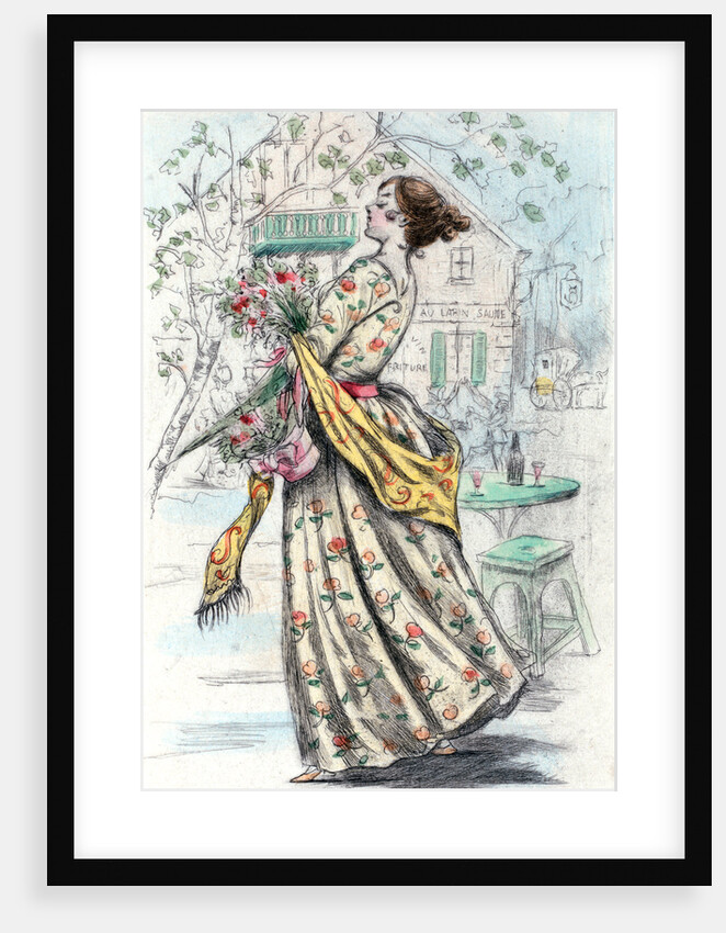 1844, Women's fashion in nineteenth-century Paris by Henri Boutet