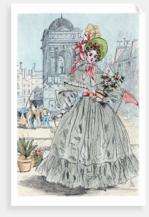 1838, Women's fashion in nineteenth-century Paris by Henri Boutet