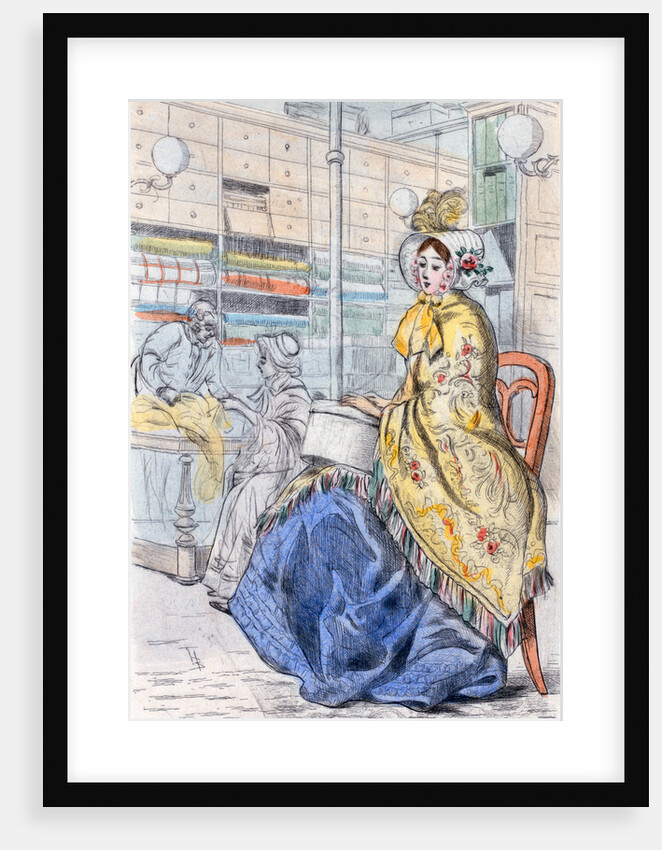 1847, Women's fashion in nineteenth-century Paris by Henri Boutet