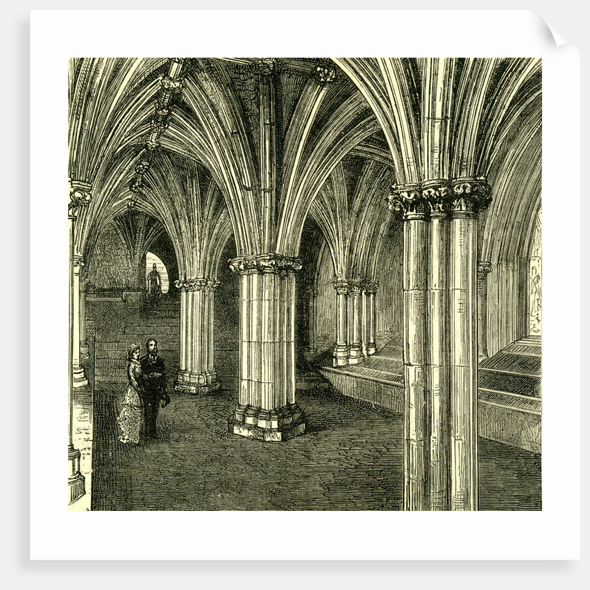 Glasgow Cathedral 1880 the Crypt by Anonymous