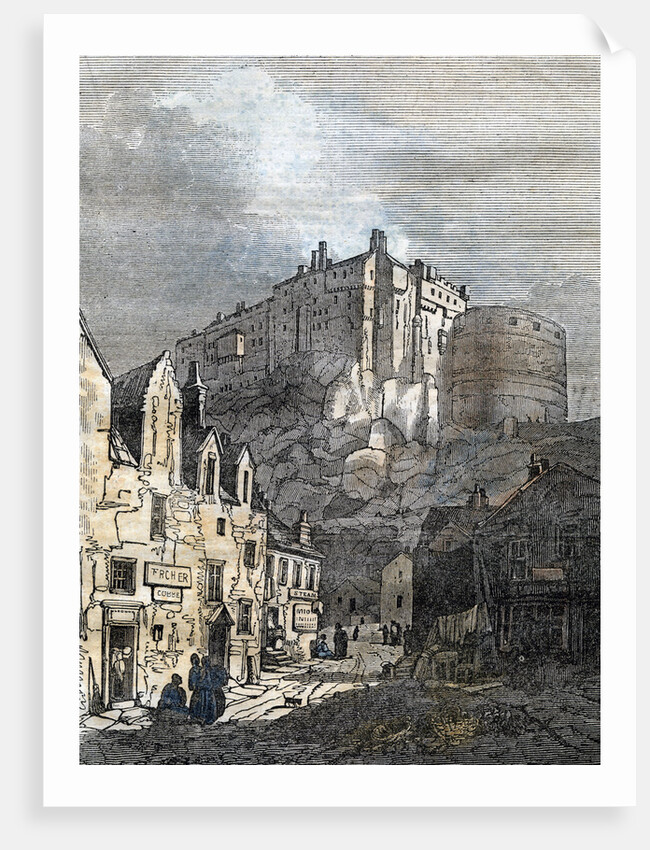 Edinburgh Castle Scotland 1833 by Anonymous