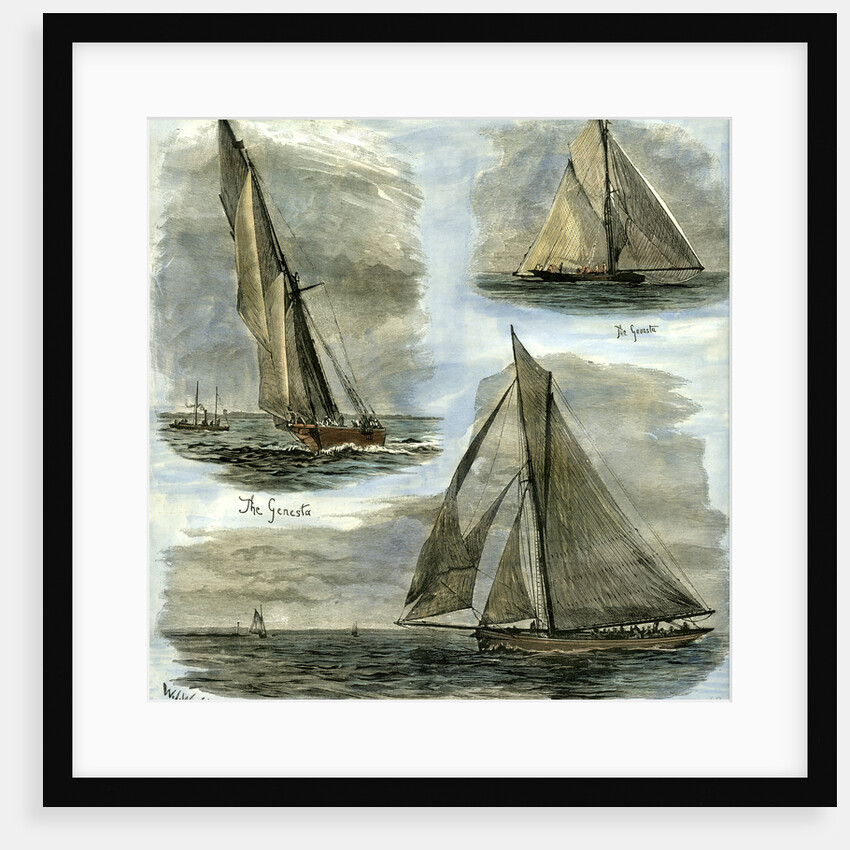 New York U.S.A. 1885 Yachts Competing at New York for the International Challenge Cup by Anonymous