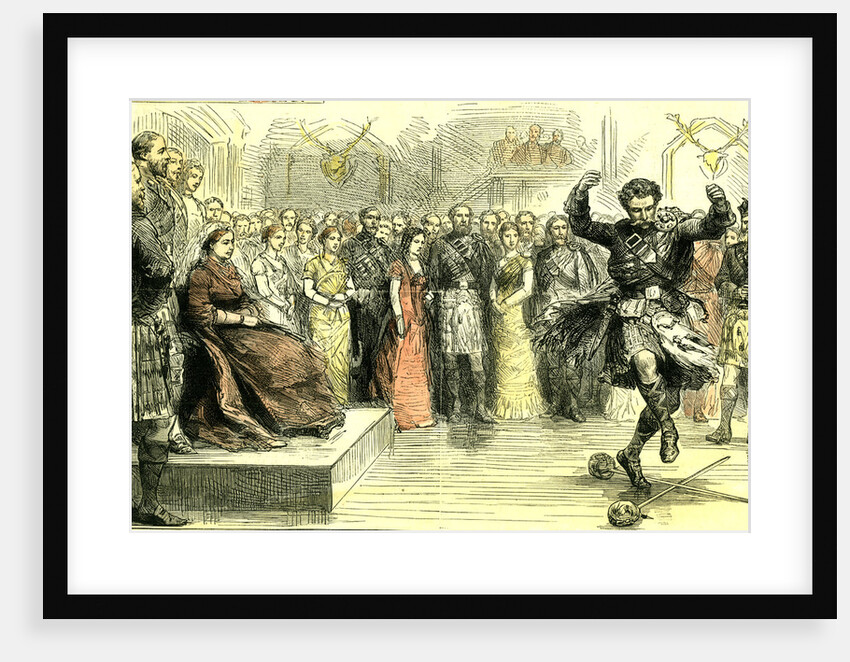 The Court in the Highlands Scotland 1880 a Sword Dance Scotland by Anonymous