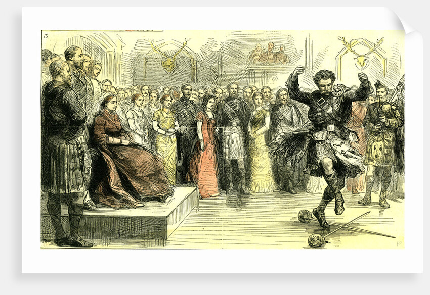 The Court in the Highlands Scotland 1880 a Sword Dance Scotland by Anonymous
