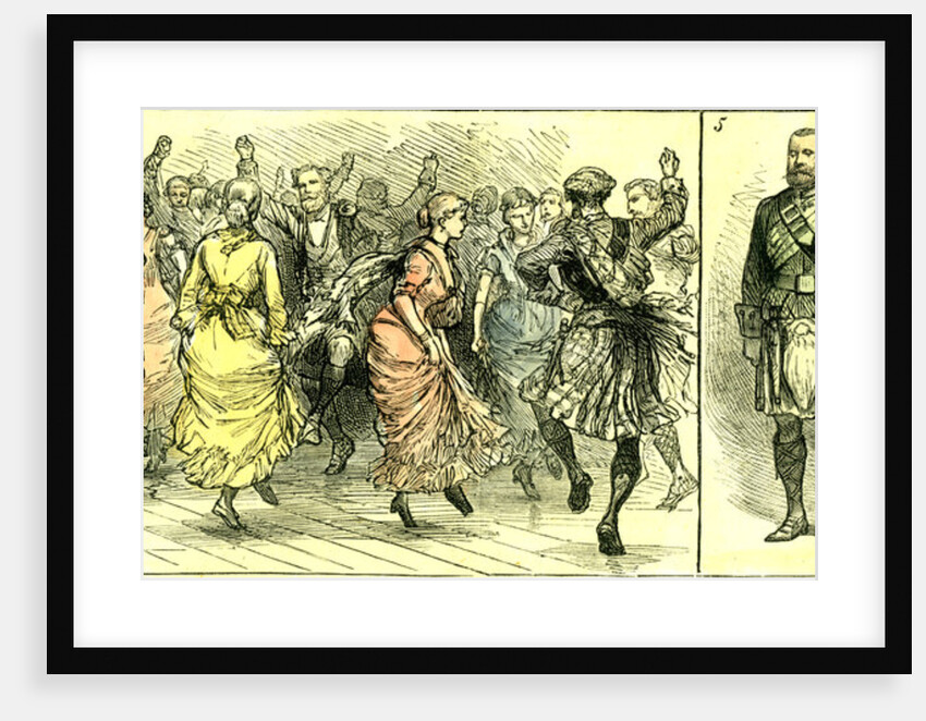 The Court in the Highlands 1880 the Gillie Ball Three Knights of the Garter Scotland by Anonymous