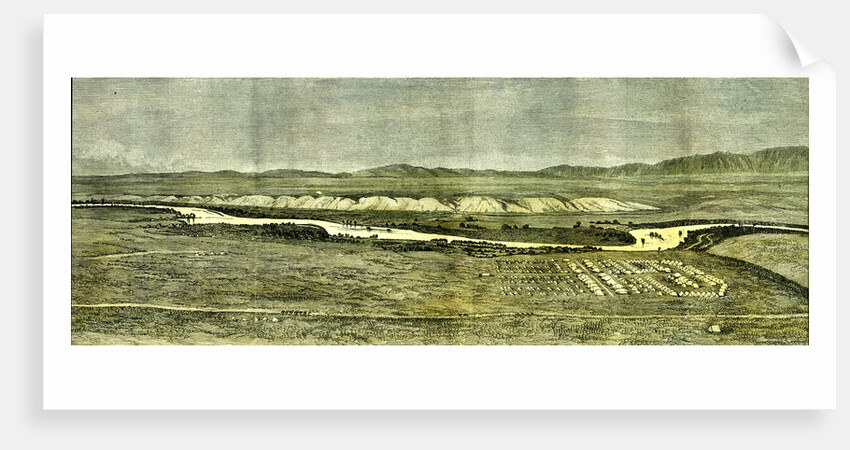 Afganistan Near Tirpul 1885 the Camp of the Afghan Boundary Commission Near Tirpul in the Valley of the Hari-Rud by Anonymous