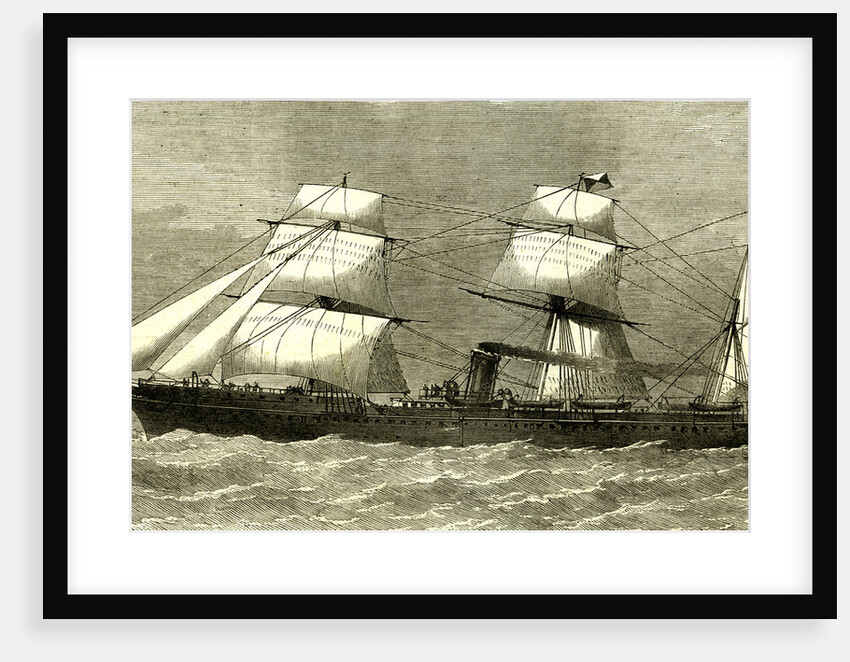 The Deccan Steamship UK 1869 from Southampton for the Indian Ocean for the Suez and Calcutta Line Great Britain by Anonymous