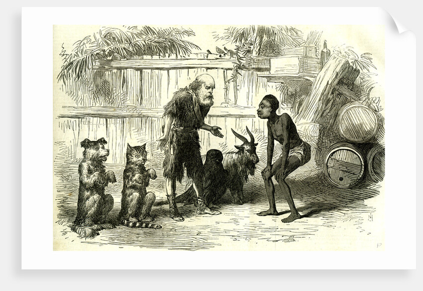 Robinson Crusoe 1869 or Friday and the Fairies at Covent Garden Theatre, Scene from the Christmas Pantomimes, London, Great Britain by Anonymous